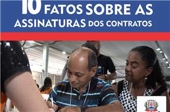 Assinatura dos Contratos